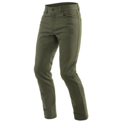 Dainese CASUAL SLIM textilní kalhoty zelené vel.38